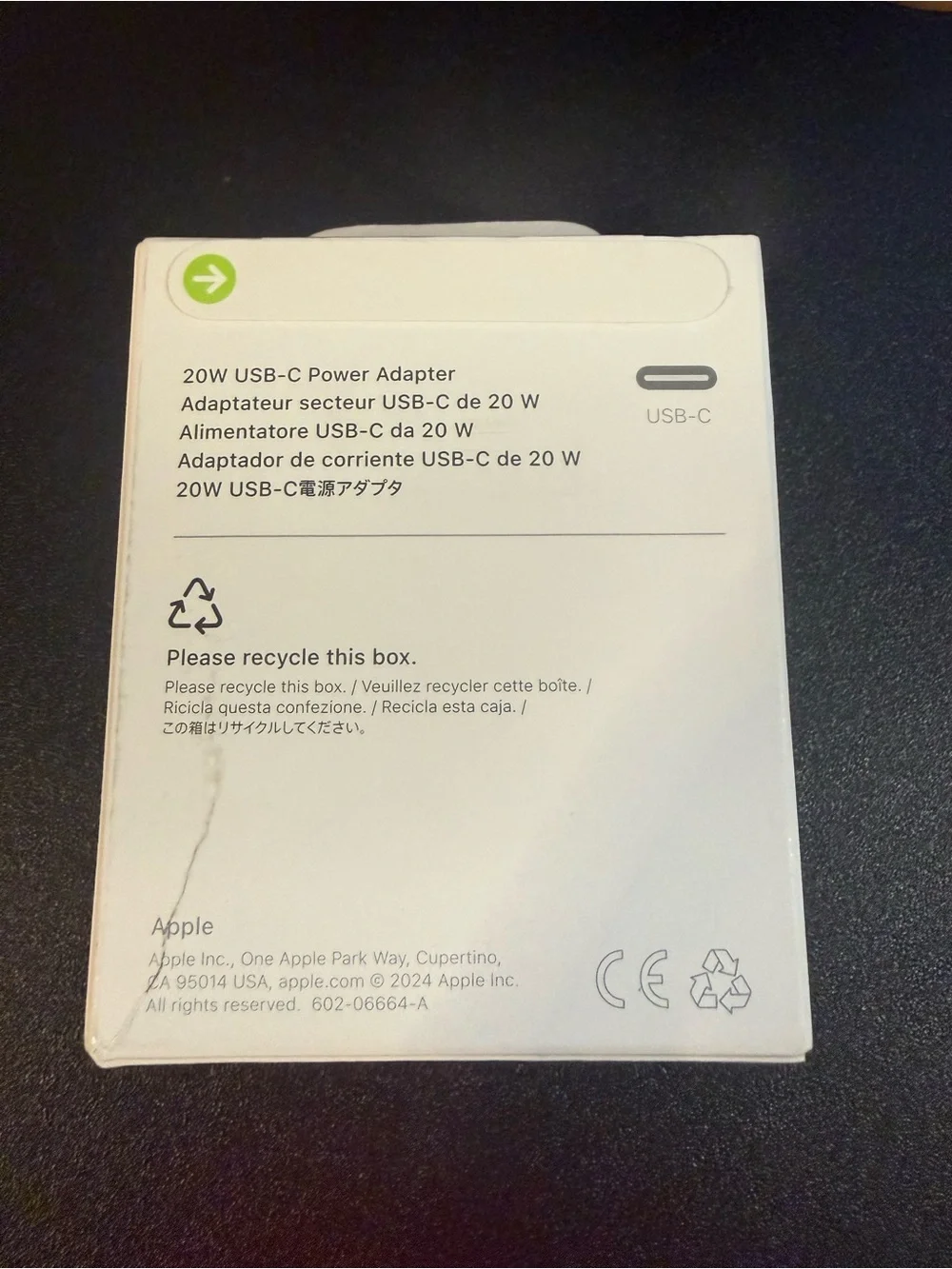 Apple 20W USB-C Power Adapter - White